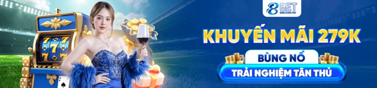 Sân vận động với ánh sáng rực rỡ tượng trưng cho cá cược thể thao 8vnd